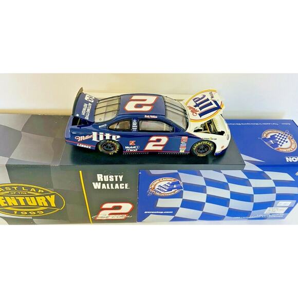 1999 Taurus Rusty Wallace #2 Miller Lite Last Lap Of The Century 1:24 Scale Car - Picture 9 of 12